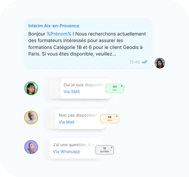 envoi de message en masse