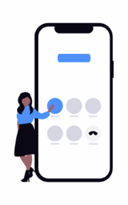 Manager animant une réunion en visioconférence avec plusieurs sites distants
