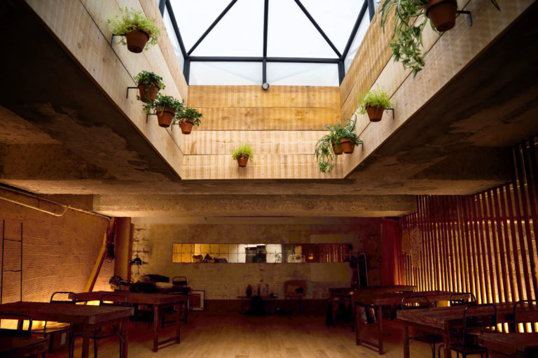 Villa Gypsy, l'atelier sous verrière